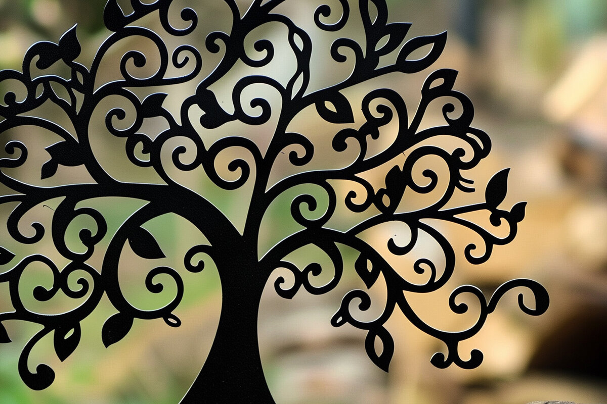 Σετ των 2 Intra απο ξύλο plywood 3mm-4mm πάχος – Αρχείο αποκοπής με λέιζερ δέντρου Δίασταση  20x20 cm INTRAFABR-92339408