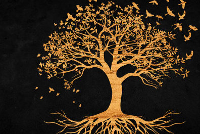 Σετ των 2 Intra απο ξύλο plywood 3mm-4mm πάχος – Σχεδιασμός αρχείου αποκοπής Cut Tree Δίασταση  20x20 cm INTRAFABR-99549793