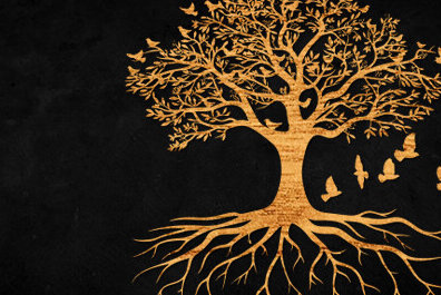 Σετ των 2 Intra απο ξύλο plywood 3mm-4mm πάχος – Σχεδιασμός αρχείου αποκοπής Cut Tree Δίασταση  20x20 cm INTRAFABR-99549955