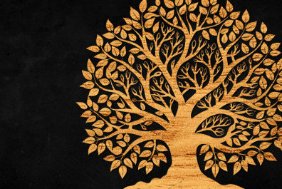 Σετ των 2 Intra απο ξύλο plywood 3mm-4mm πάχος – Σχεδιασμός αρχείου αποκοπής Cut Tree Δίασταση  20x20 cm INTRAFABR-99549382