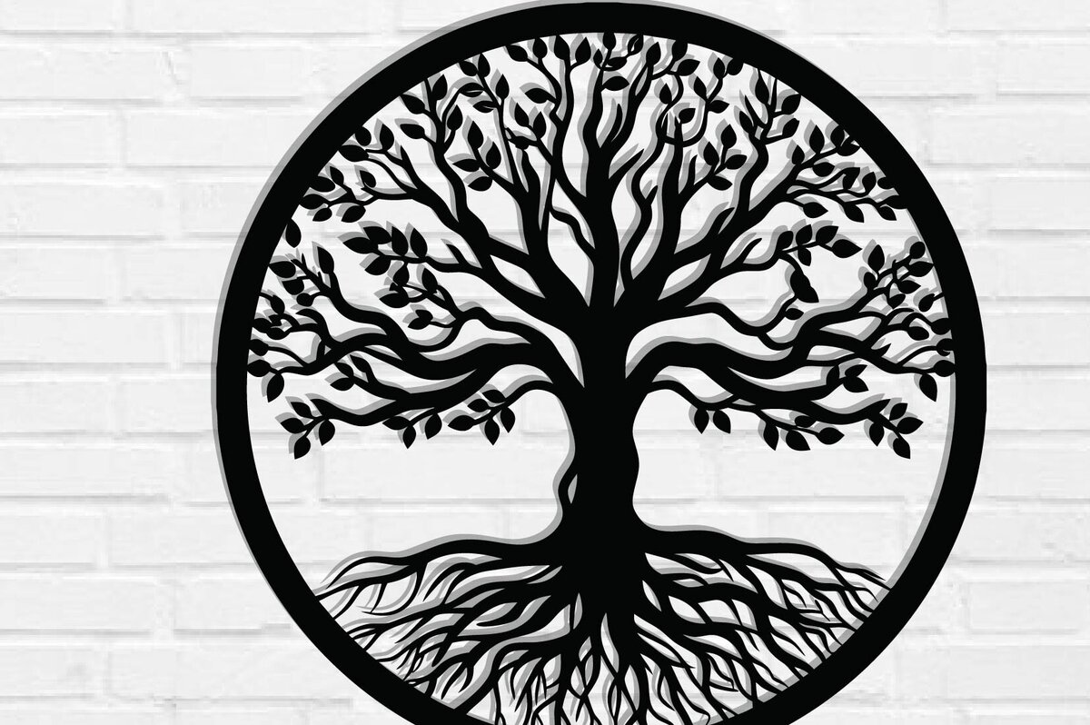 Intra απο ξύλο plywood 3mm-4mm πάχος – Αρχεία κοπής με λέιζερ μεταλλικού τοίχου δέντρου Δίασταση  40x30 cm INTRAFABR-118729850