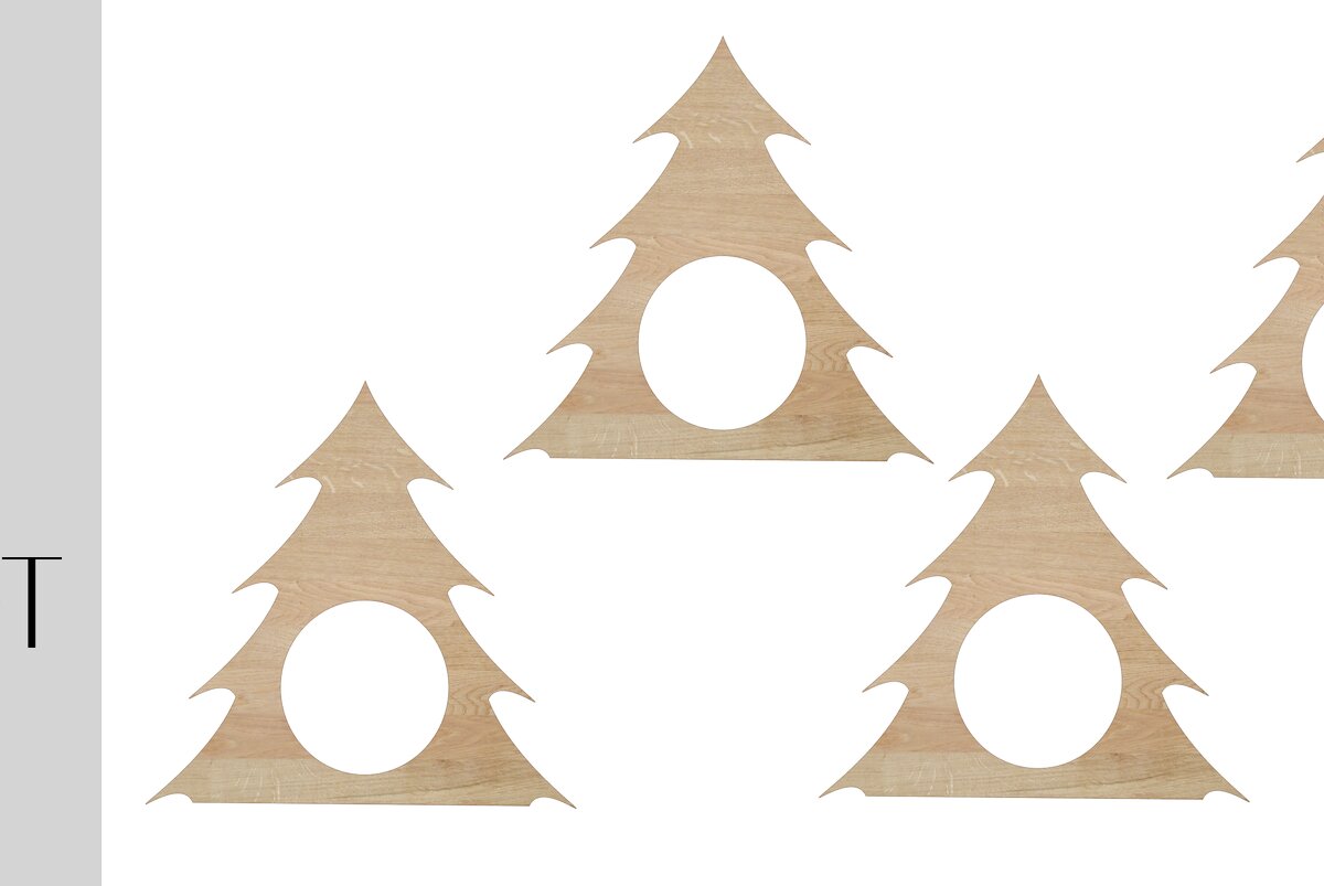 Σετ των 2 Intra απο ξύλο plywood 3mm-4mm πάχος – Θήκες για χαρτοπετσέτες δέντρου Δίασταση  20x20 cm INTRAFABR-14350149