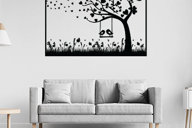 Intra απο ξύλο plywood 3mm-4mm πάχος – Σχεδιασμός εσωτερικού τοίχου Tree of Life Δίασταση  40x30 cm INTRAFABR-28899619