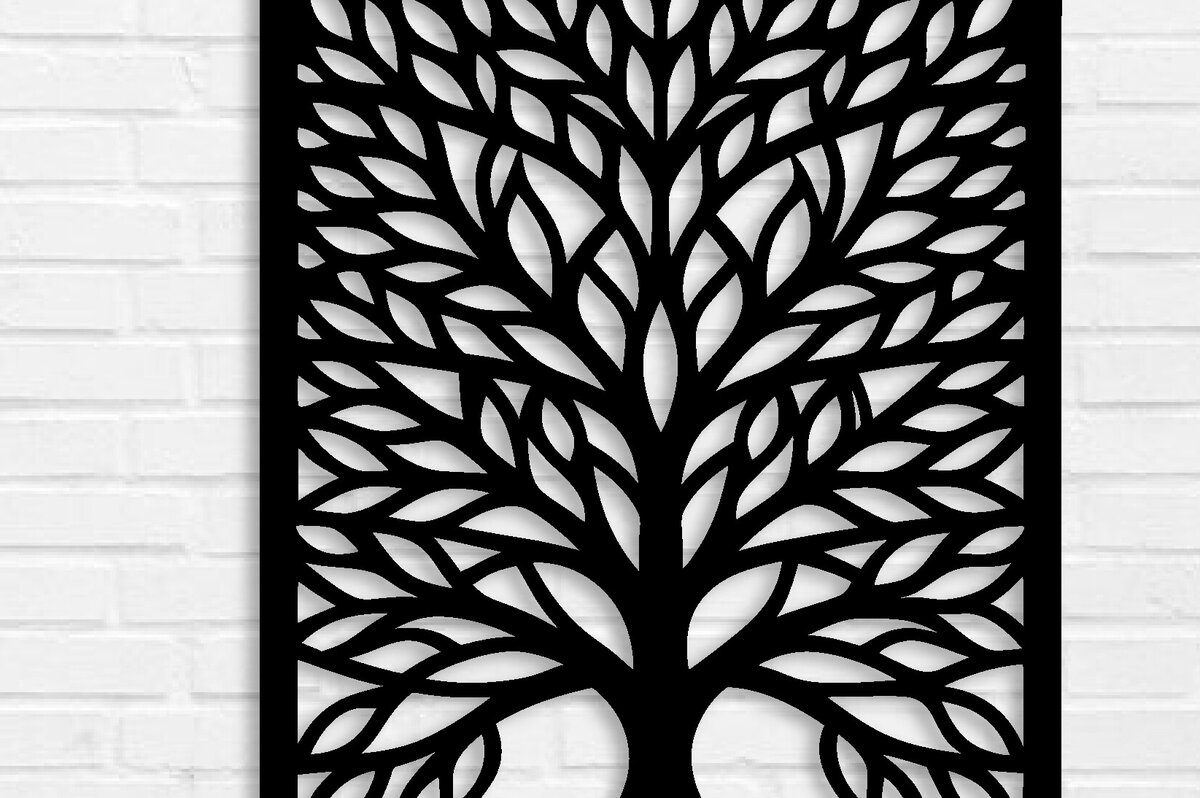 Intra απο ξύλο plywood 3mm-4mm πάχος – Αρχείο κοπής με λέιζερ μεταλλικού τοίχου Πάνελ δέντρου Δίασταση  40x30 cm INTRAFABR-102169273