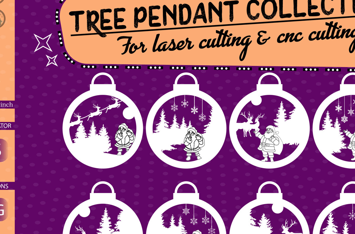 Σετ των 2 Intra απο ξύλο plywood 3mm-4mm πάχος – Συλλογή κρεμαστό δέντρο Δίασταση  20x20 cm INTRAFABR-29581359