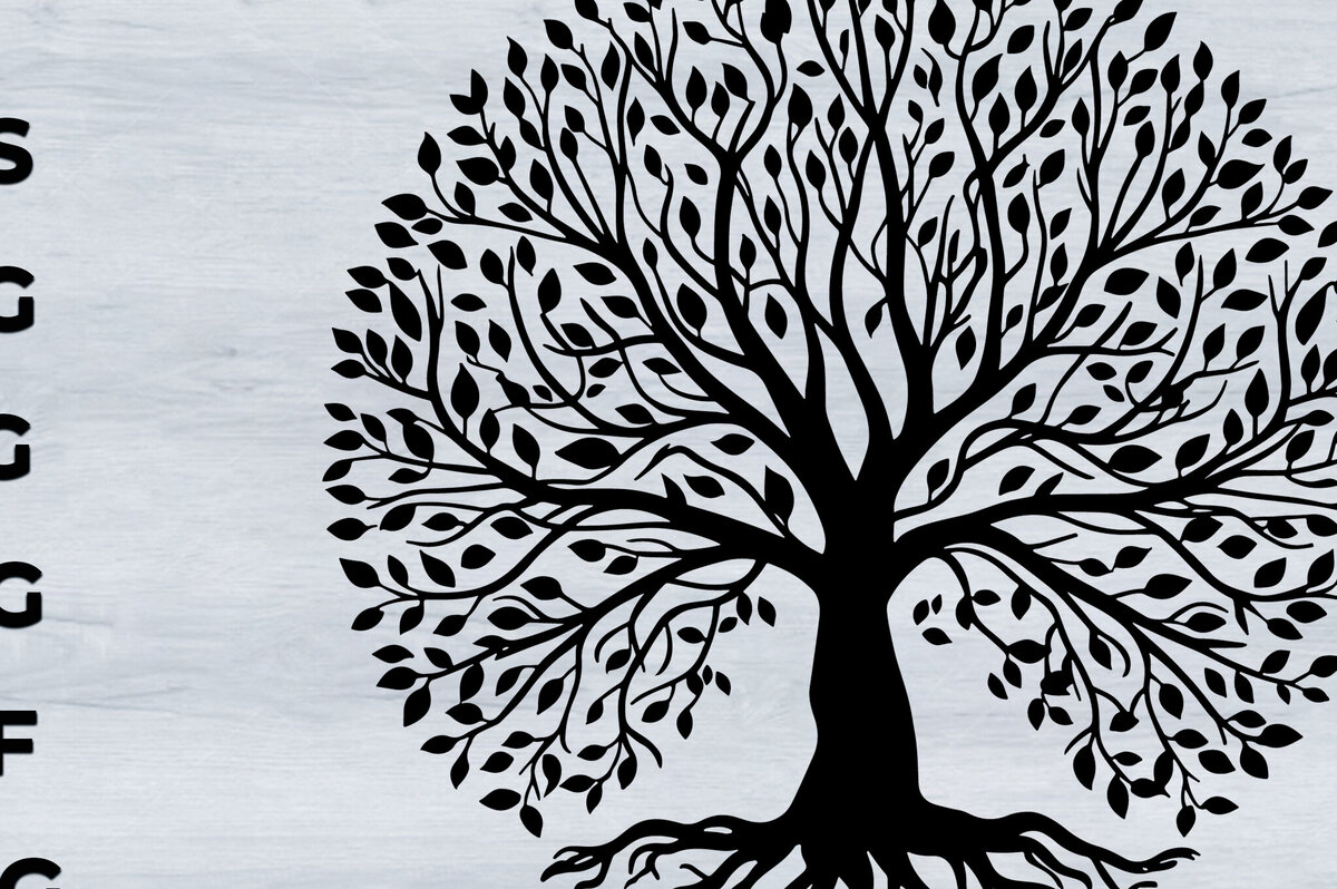 Σετ των 2 Intra απο ξύλο plywood 3mm-4mm πάχος – Αρχείο αποκοπής Silhouette δέντρου Δίασταση  20x20 cm INTRAFABR-102878373