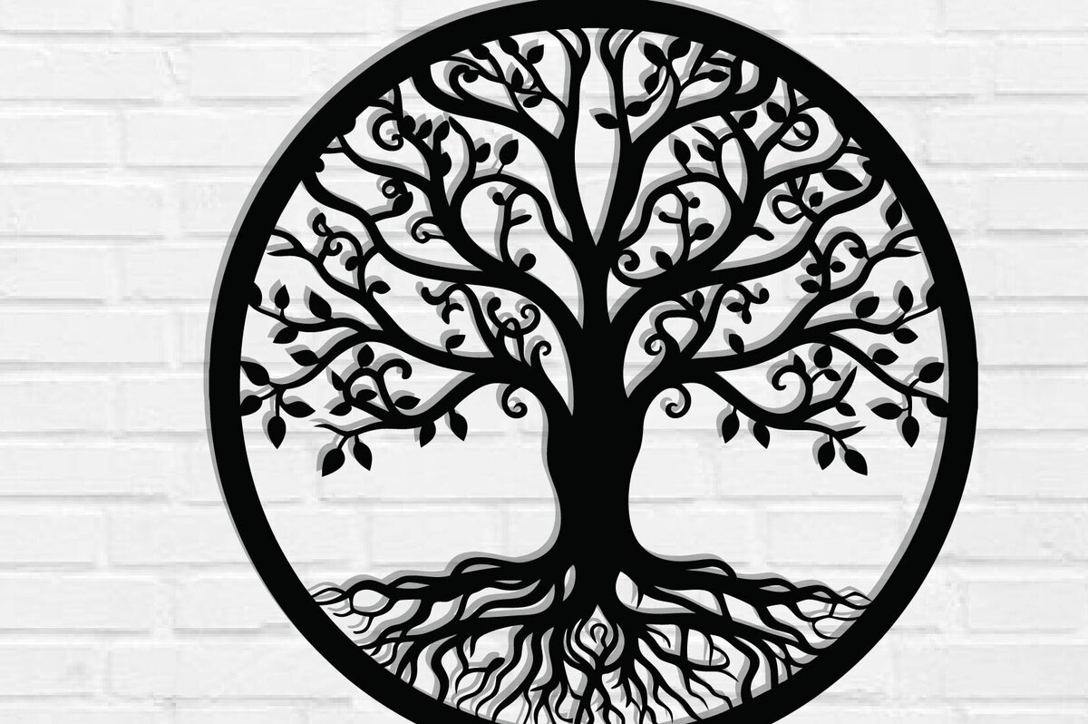 Intra απο ξύλο plywood 3mm-4mm πάχος – Διακόσμηση τοίχου δέντρου με λέιζερ Δίασταση  40x30 cm INTRAFABR-117463436