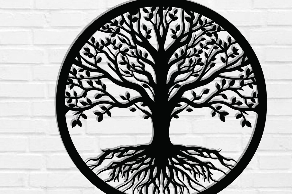 Intra απο ξύλο plywood 3mm-4mm πάχος – Διακόσμηση τοίχου δέντρου με λέιζερ Δίασταση  40x30 cm INTRAFABR-118729822