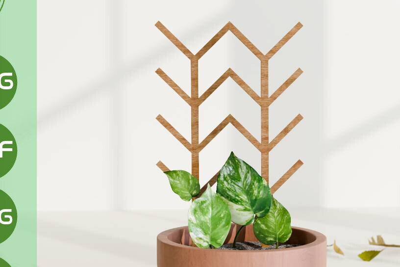 Σετ των 2 Intra απο ξύλο plywood 3mm-4mm πάχος – Καφασωτά για αναρρίχηση φυτών με λέιζερ Δίασταση  20x20 cm INTRAFABR-99039092