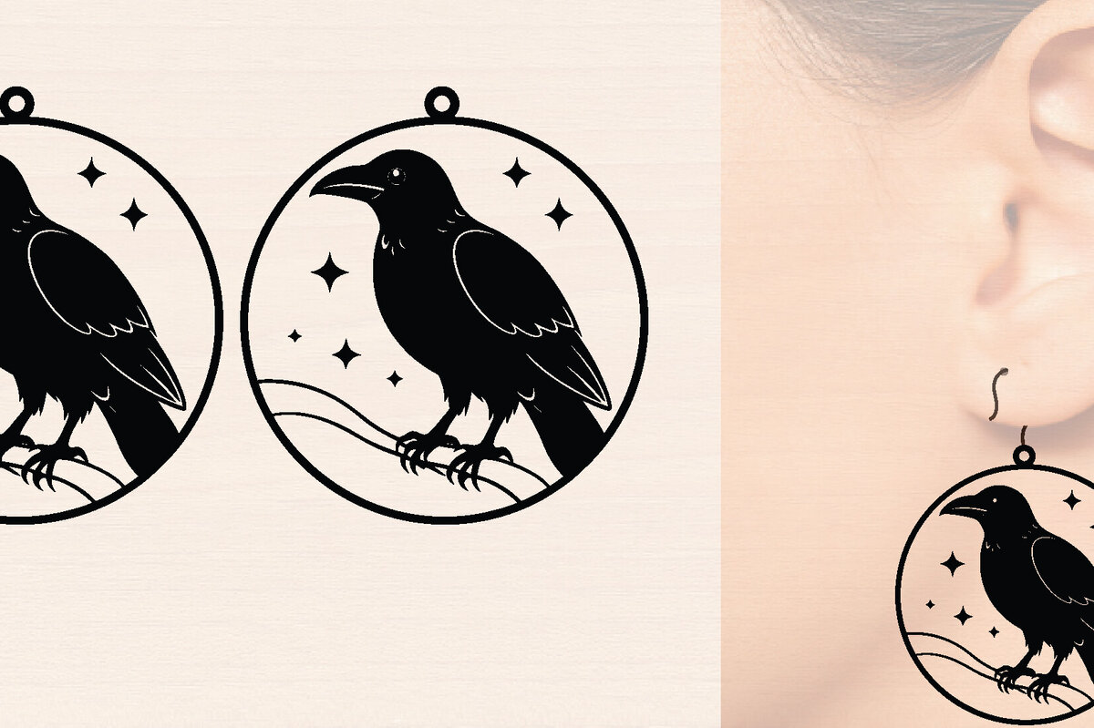 Σετ των 3 Intra απο ξύλο plywood 3mm-4mm πάχος – Μοντέρνα Ξύλινα Σκουλαρίκια Bird Δίασταση  5x5 cm INTRAFABR-117188048