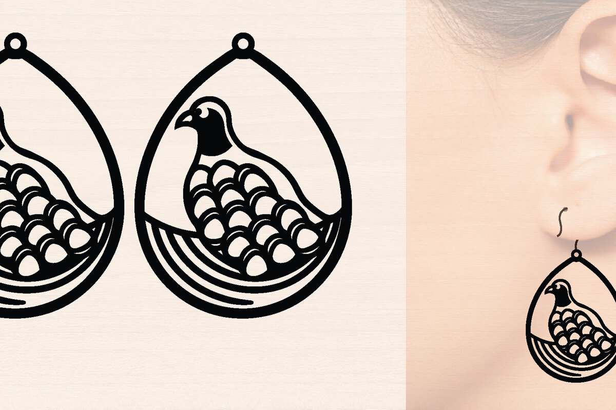 Σετ των 3 Intra απο ξύλο plywood 3mm-4mm πάχος – Μοντέρνα Ξύλινα Σκουλαρίκια Bird Δίασταση  5x5 cm INTRAFABR-117189558