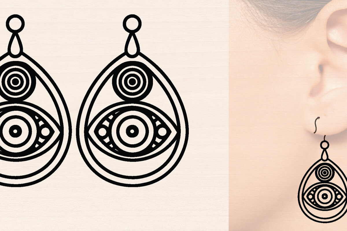 Σετ των 3 Intra απο ξύλο plywood 3mm-4mm πάχος – Μοντέρνα Ξύλινα Σκουλαρίκια Δίασταση  5x5 cm INTRAFABR-116363174