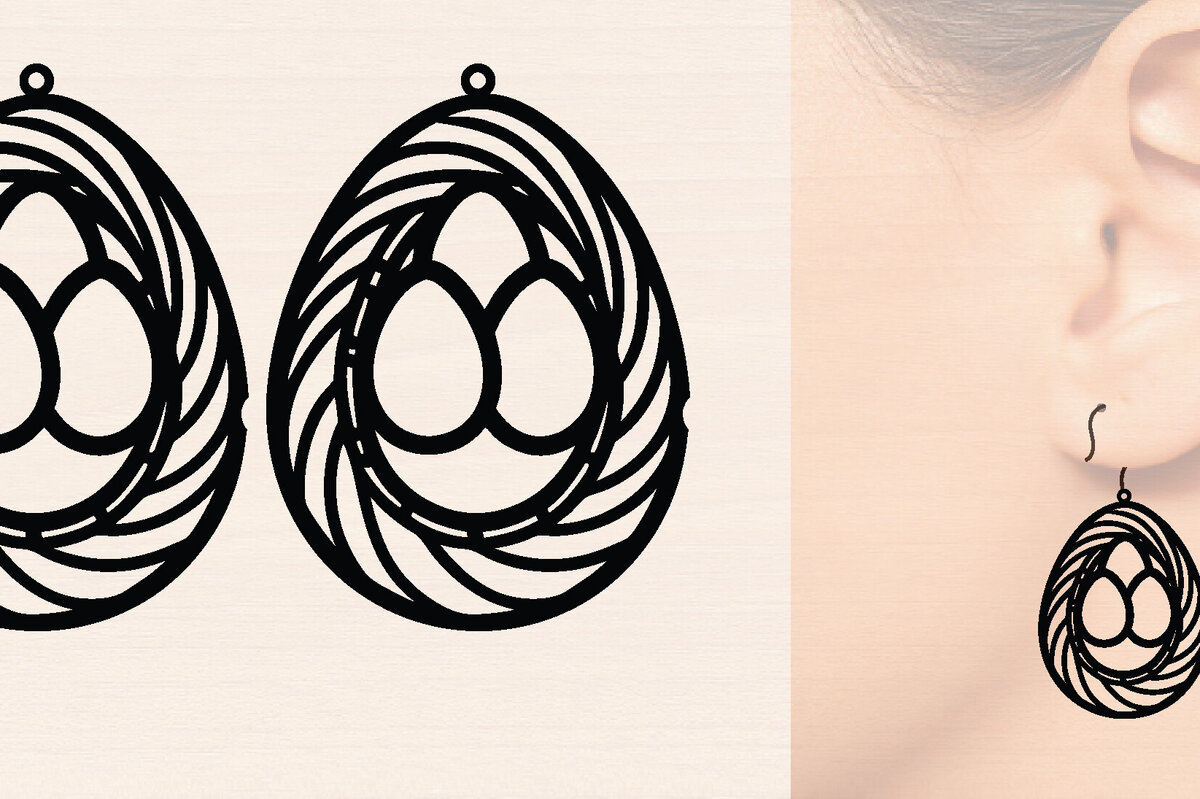 Σετ των 3 Intra απο ξύλο plywood 3mm-4mm πάχος – Μοντέρνα Ξύλινα Σκουλαρίκια Δίασταση  5x5 cm INTRAFABR-117188881