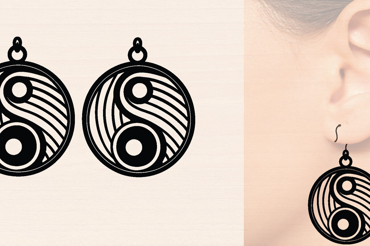 Σετ των 3 Intra απο ξύλο plywood 3mm-4mm πάχος – Μοντέρνα Ξύλινα Σκουλαρίκια Δίασταση  5x5 cm INTRAFABR-116361053