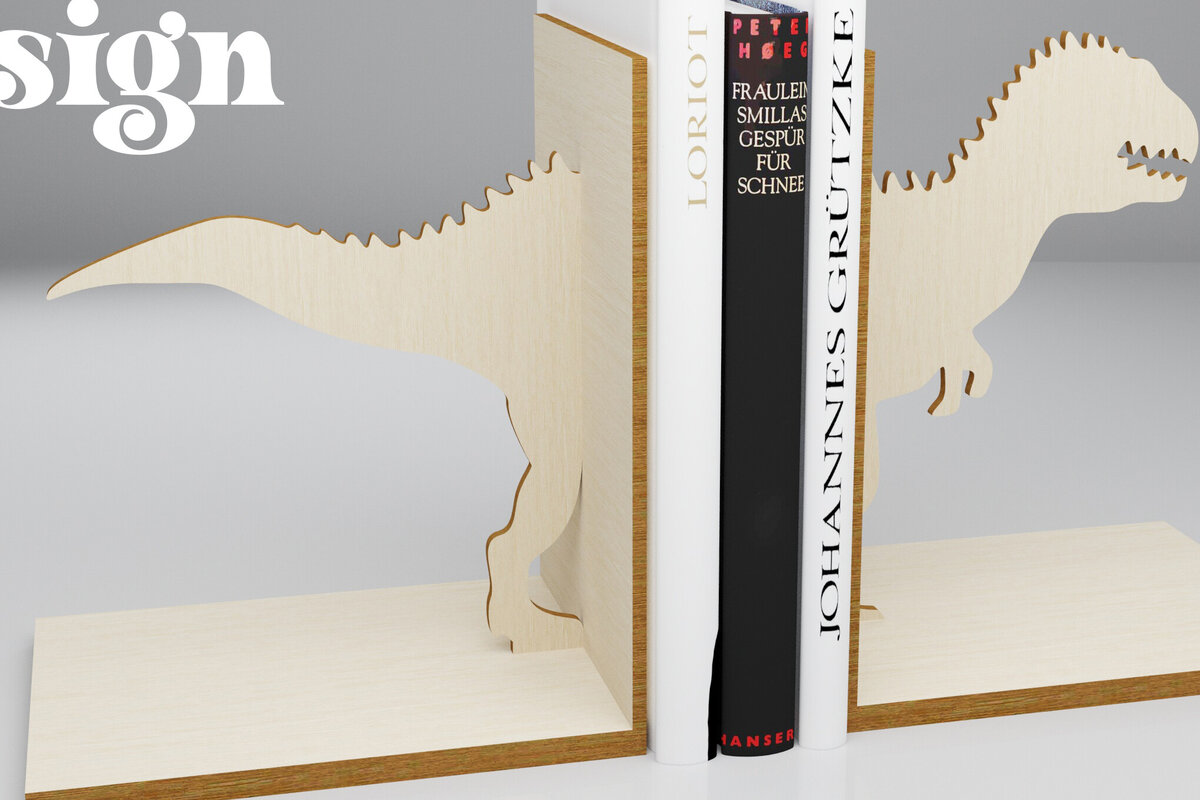 Σετ των 2 Intra απο ξύλο plywood 3mm-4mm πάχος – Κοπή με λέιζερ Trex. Bookend Δίασταση  20x20 cm INTRAFABR-82008563