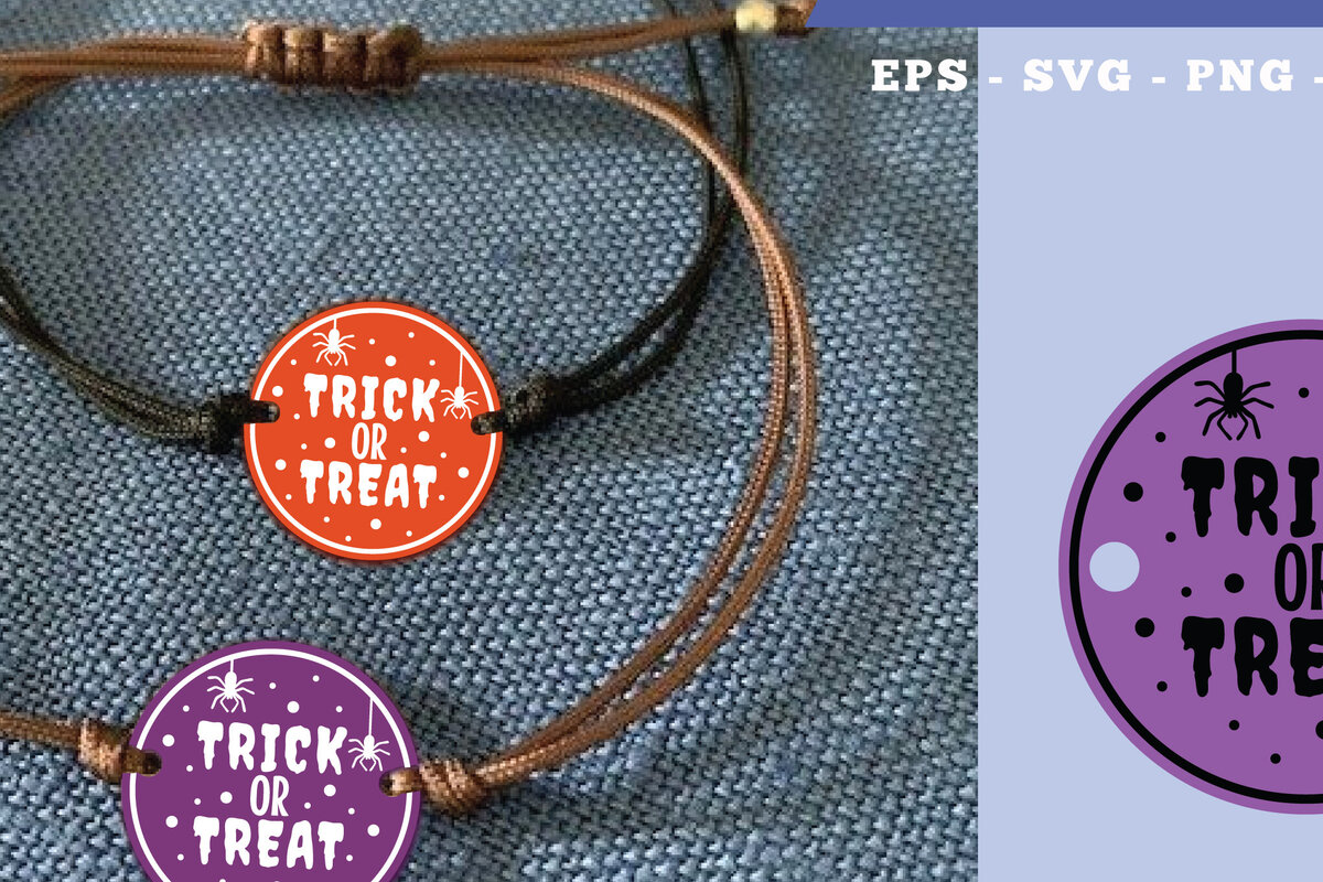 Σετ των 3 Intra απο ξύλο plywood 3mm-4mm πάχος – Trick or Treat βραχιόλι με Δίασταση  20x20 cm INTRAFABR-111697408