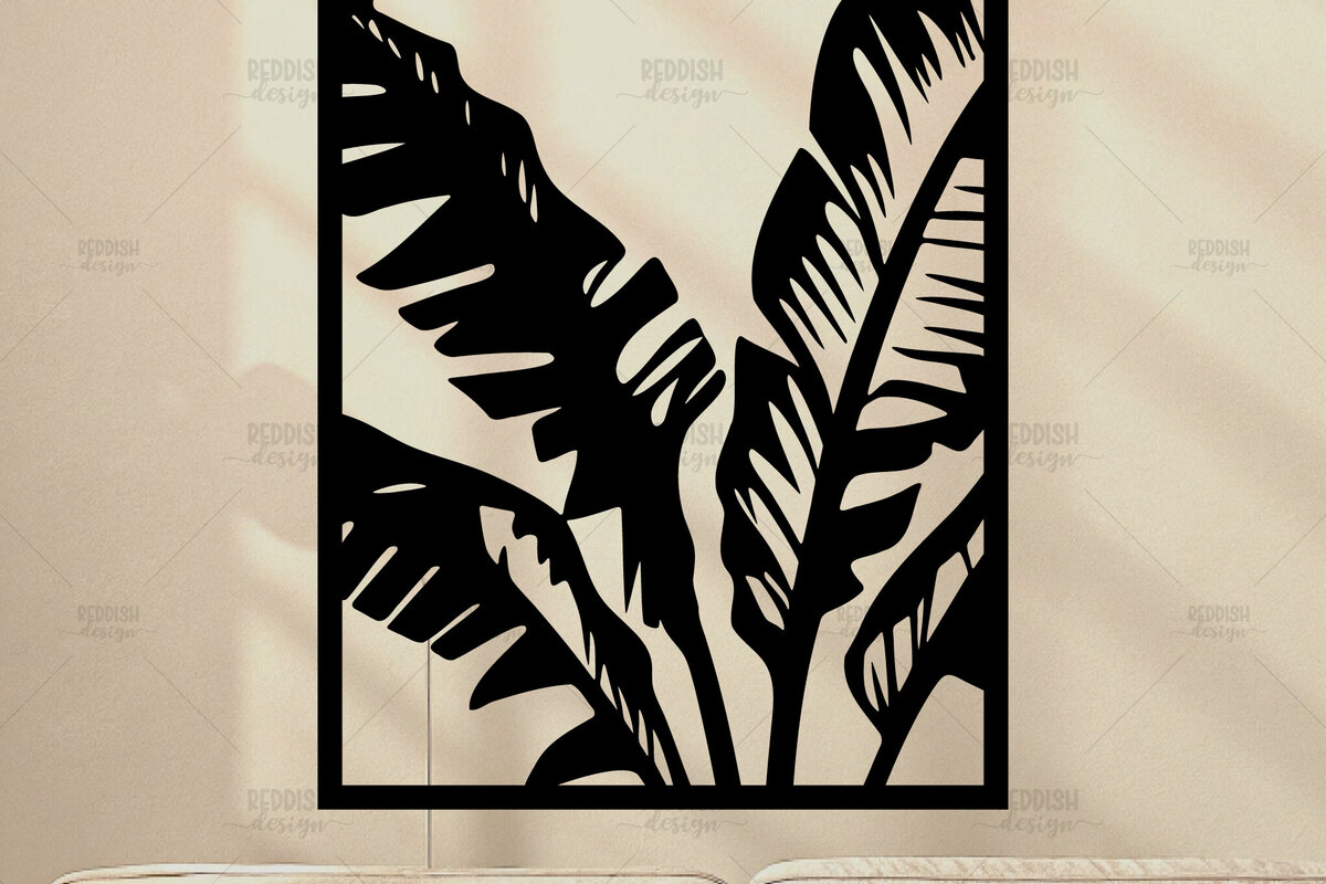 Intra απο ξύλο plywood 3mm-4mm πάχος – Tropical Leaf Wall Art | Δίασταση  40x30 cm INTRAFABR-120572659
