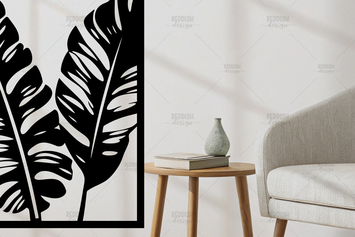 Intra απο ξύλο plywood 3mm-4mm πάχος – Tropical Leaf Wall Art | Δίασταση  40x30 cm INTRAFABR-120353717