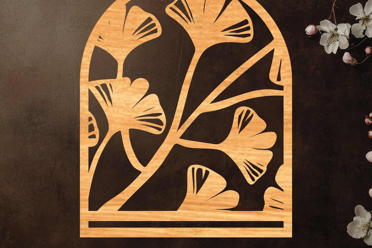 Σετ των 2 Intra απο ξύλο plywood 3mm-4mm πάχος – Tropical Macrame Holder Cut Laser Δίασταση  20x20 cm INTRAFABR-122193365