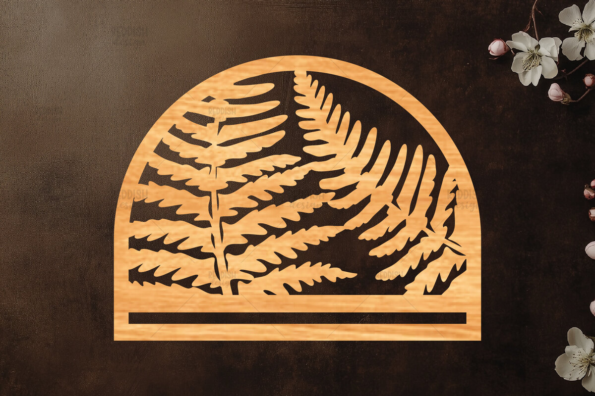 Σετ των 2 Intra απο ξύλο plywood 3mm-4mm πάχος – Tropical Macrame Holder Cut Laser Δίασταση  20x20 cm INTRAFABR-122193294