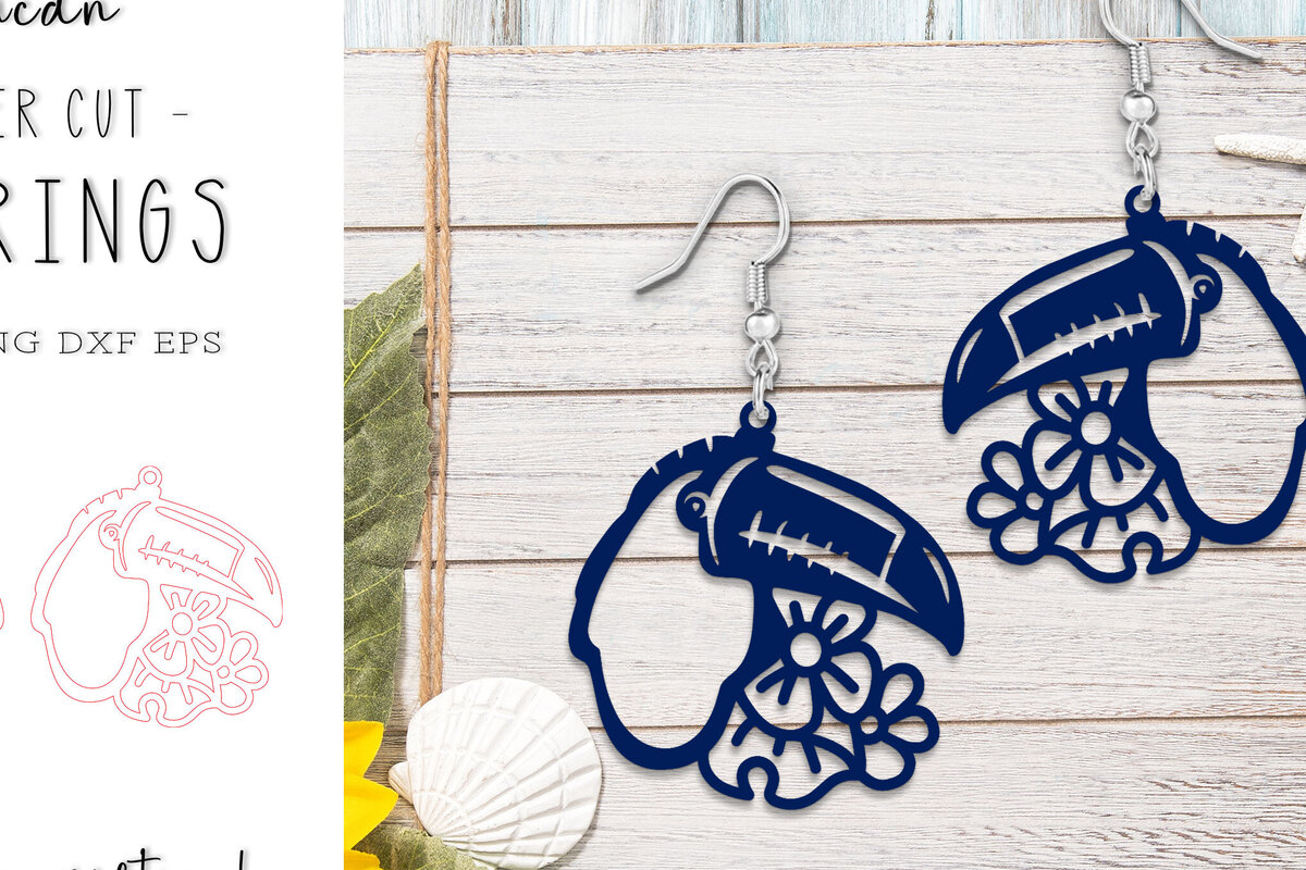 Σετ των 3 Intra απο ξύλο plywood 3mm-4mm πάχος – Tropical Toucan καλοκαιρινά σκουλαρίκια λέιζερ Δίασταση  5x5 cm INTRAFABR-120640273