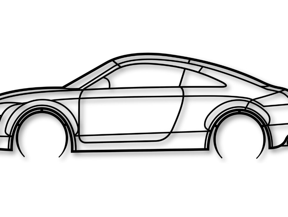 Intra απο ξύλο plywood 3mm-4mm πάχος – TT Car Wall Art, Car Dxf Δίασταση  40x30 cm INTRAFABR-110249656