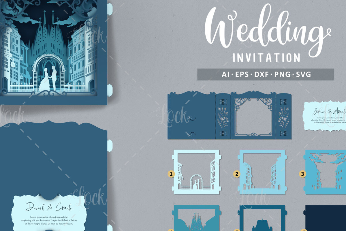 Σετ των 2 Intra απο ξύλο plywood 3mm-4mm πάχος – Tunnel Cards Προσκλητήριο γάμου Δίασταση  20x20 cm INTRAFABR-51743359