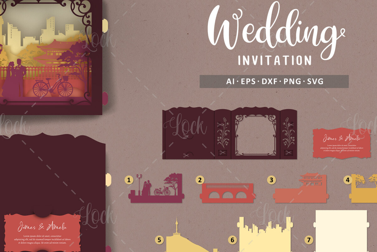 Σετ των 2 Intra απο ξύλο plywood 3mm-4mm πάχος – Tunnel Cards Προσκλητήριο γάμου στην Κορέα Δίασταση  20x20 cm INTRAFABR-91338499