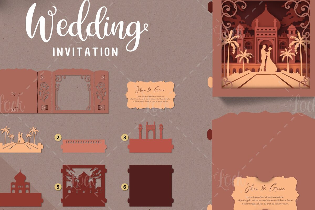 Σετ των 2 Intra απο ξύλο plywood 3mm-4mm πάχος – Tunnel Cards Προσκλητήριο γάμου Δίασταση  20x20 cm INTRAFABR-35843817