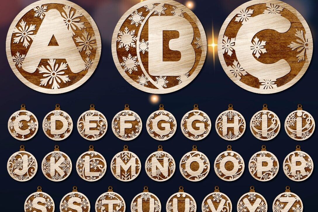 Σετ των 2 Intra απο ξύλο plywood 3mm-4mm πάχος – Πρότυπα κομμένα στολίδια τουρκικού αλφαβήτου Δίασταση  20x20 cm INTRAFABR-82192569