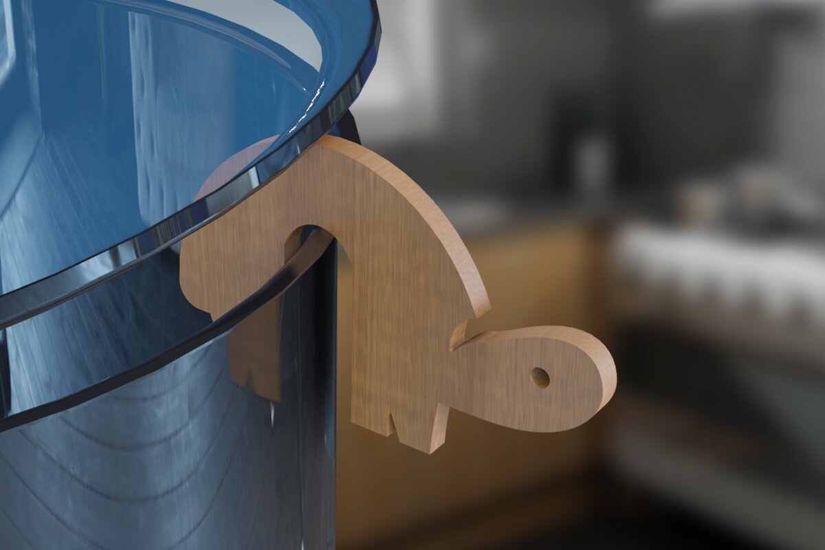 Σετ των 2 Intra απο ξύλο plywood 3mm-4mm πάχος – Χελώνα. Pot Prop Laser Δίασταση  20x20 cm INTRAFABR-79049779