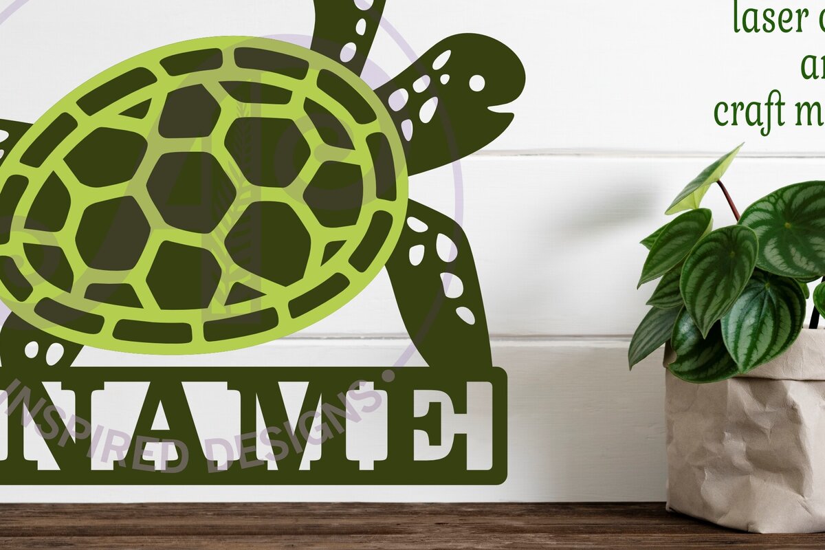 Σετ των 2 Intra απο ξύλο plywood 3mm-4mm πάχος – Σήμα ονόματος χελώνας Σχεδιασμός δύο επιπέδων Δίασταση  20x20 cm INTRAFABR-100717036