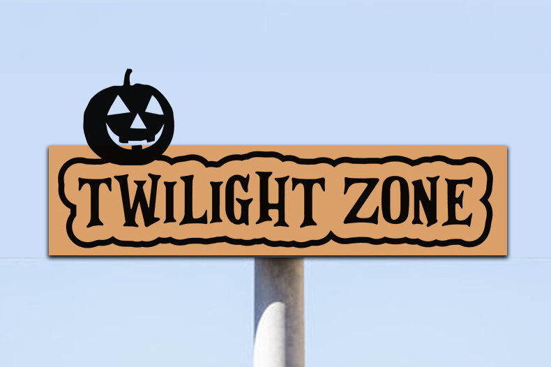 Σετ των 2 Intra απο ξύλο plywood 3mm-4mm πάχος – Twilight Zone Street Δίασταση  20x20 cm INTRAFABR-76906673