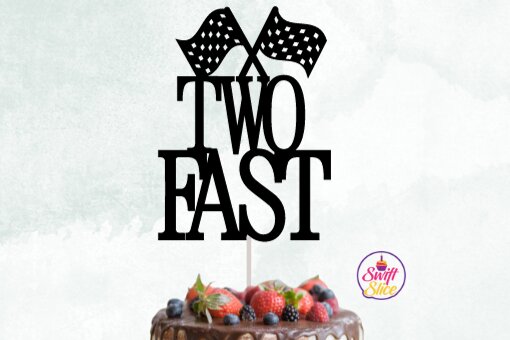 Σετ των 2 Intra απο ξύλο plywood 3mm-4mm πάχος – Δύο Fast Cake Topper με καρό σημαία Δίασταση  20x20 cm INTRAFABR-79626286