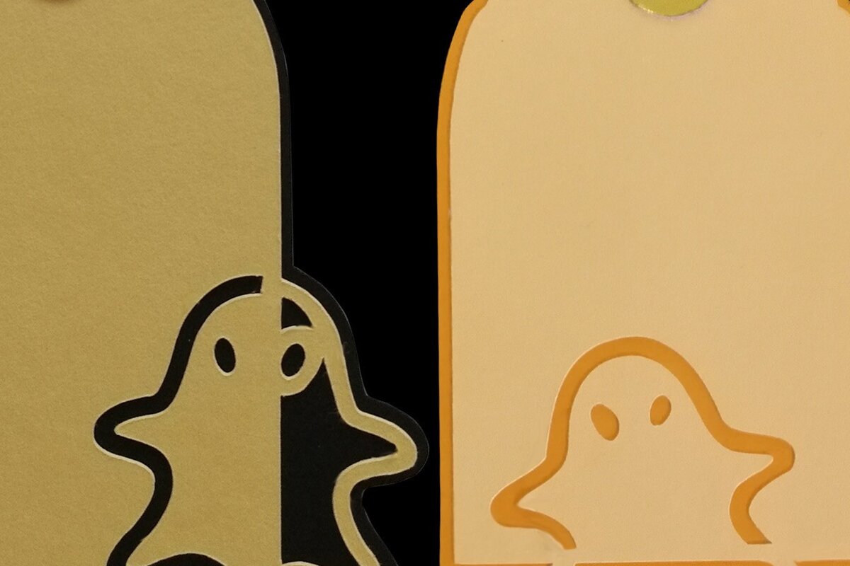 Σετ των 2 Intra απο ξύλο plywood 3mm-4mm πάχος – Δύο Ετικέτες Δώρου - Φάντασμα Δίασταση  20x20 cm INTRAFABR-38339952