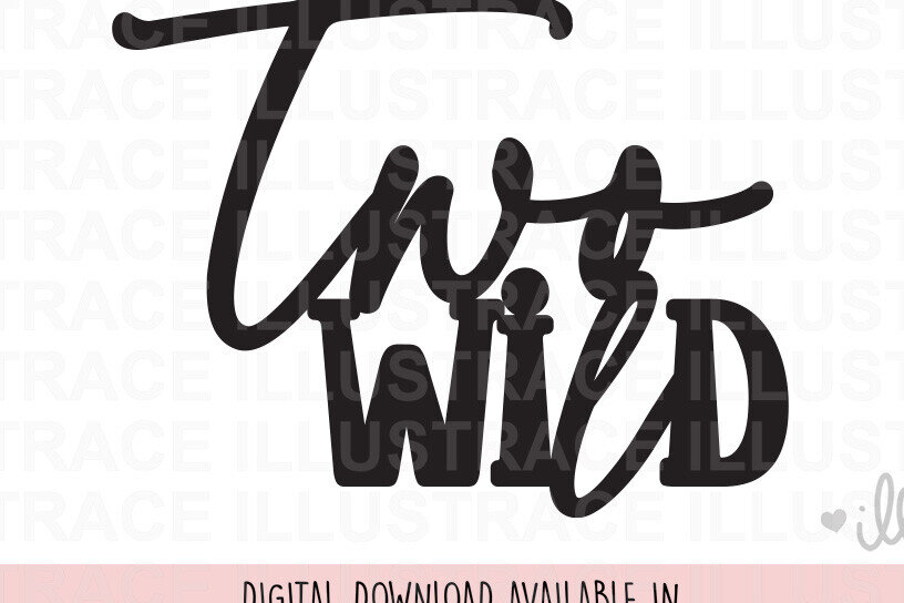 Σετ των 2 Intra απο ξύλο plywood 3mm-4mm πάχος – Δύο Wild Cake Topper Δίασταση  20x20 cm INTRAFABR-85822771