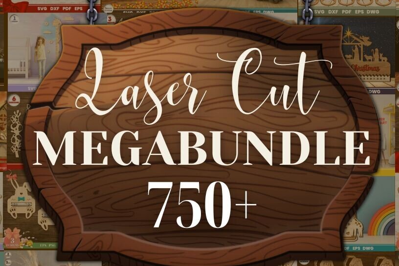 Σετ των 2 Intra απο ξύλο plywood 3mm-4mm πάχος – Ultimate Mega Bundle Δίασταση  20x20 cm INTRAFABR-111227025