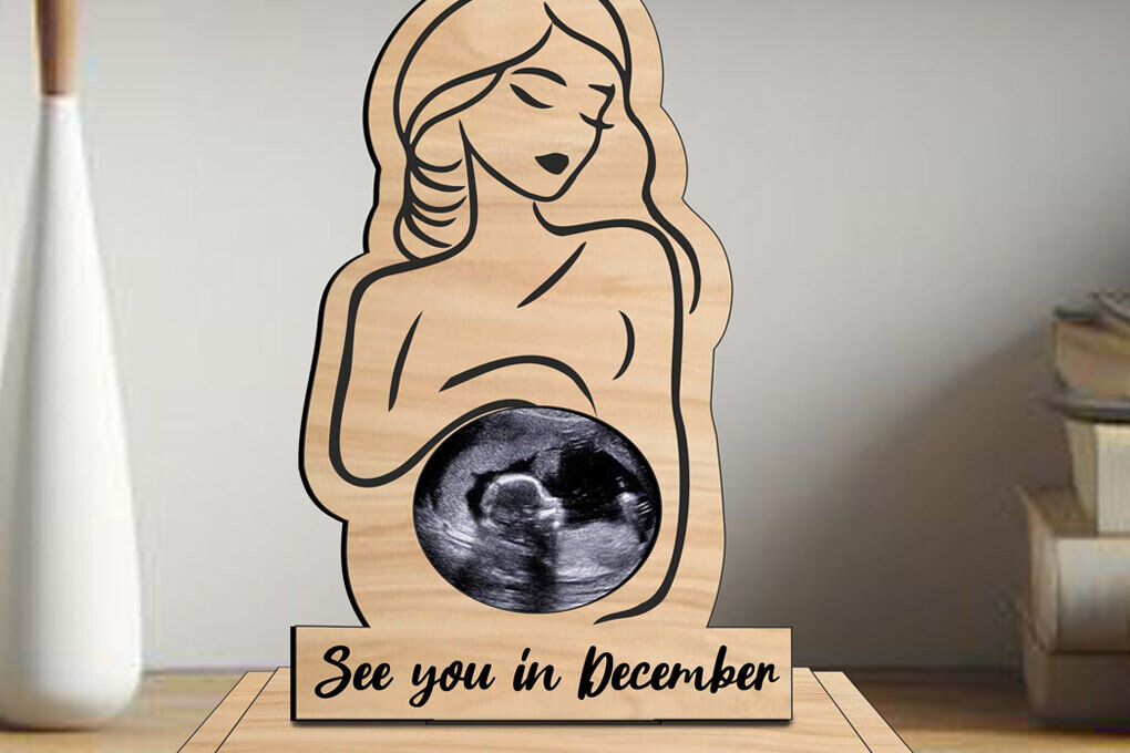 Σετ των 2 Intra απο ξύλο plywood 3mm-4mm πάχος – Υπερηχογράφημα παιδικής κορνίζας Υπερηχογράφημα Δίασταση  20x20 cm INTRAFABR-105811936