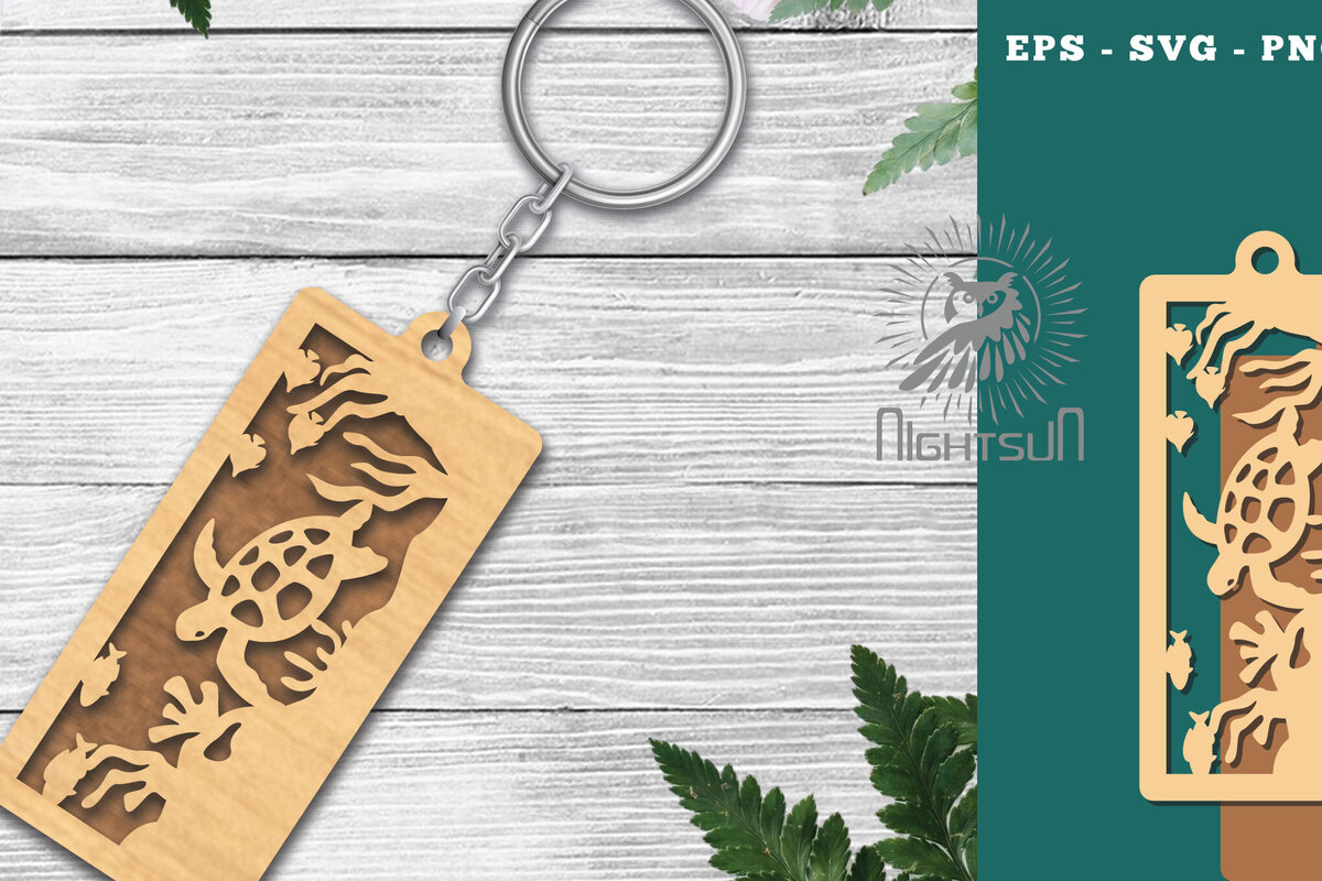 Σετ των 3 Intra απο ξύλο plywood 3mm-4mm πάχος – Μπρελόκ κοπής με λέιζερ υποβρύχιας σκηνής 4 Δίασταση  5x5 cm INTRAFABR-115318940