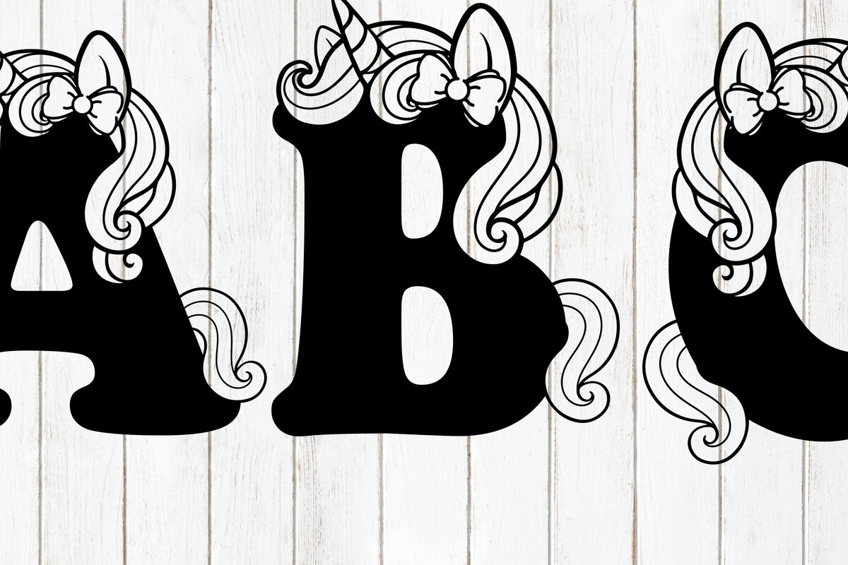 Σετ των 2 Intra απο ξύλο plywood 3mm-4mm πάχος – Μονόκερος γράμματα αλφαβήτου Δίασταση  20x20 cm INTRAFABR-119794675