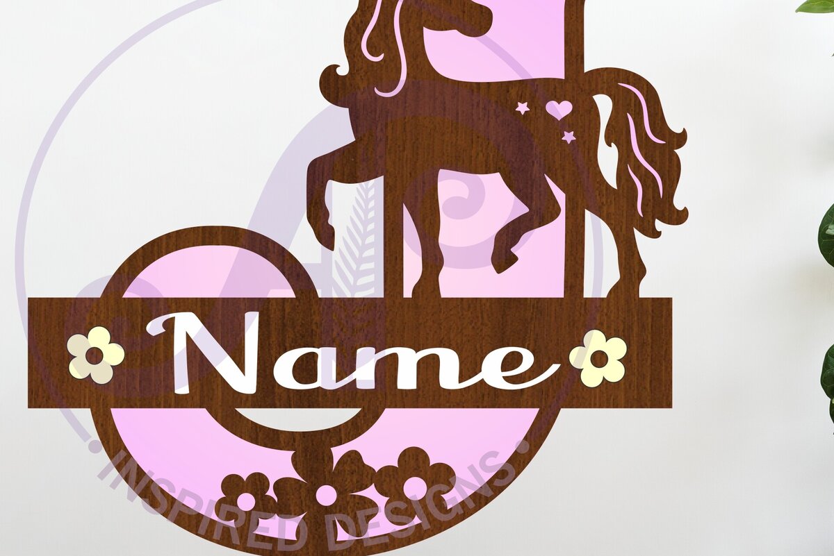 Σετ των 2 Intra απο ξύλο plywood 3mm-4mm πάχος – Unicorn Capital Monogram Letter J Δίασταση  20x20 cm INTRAFABR-118319268