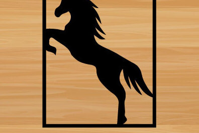 Intra απο ξύλο plywood 3mm-4mm πάχος – Unicorn File Wall Art Δίασταση  40x30 cm INTRAFABR-67865475