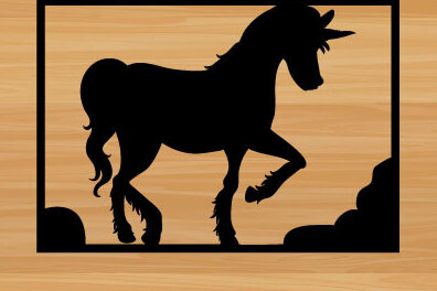 Intra απο ξύλο plywood 3mm-4mm πάχος – Unicorn File Wall Art Δίασταση  40x30 cm INTRAFABR-67866008