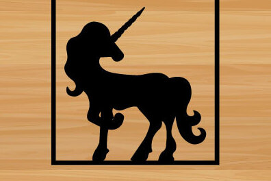 Intra απο ξύλο plywood 3mm-4mm πάχος – Unicorn File Wall Art Δίασταση  40x30 cm INTRAFABR-67866061