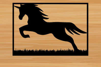 Intra απο ξύλο plywood 3mm-4mm πάχος – Unicorn File Wall Art Δίασταση  40x30 cm INTRAFABR-67865424