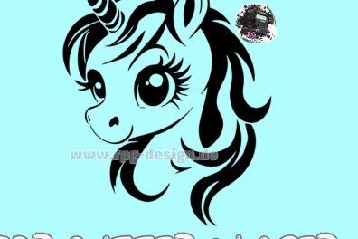 Σετ των 2 Intra απο ξύλο plywood 3mm-4mm πάχος – Μονόκερος DXF Δίασταση  20x20 cm INTRAFABR-104361111