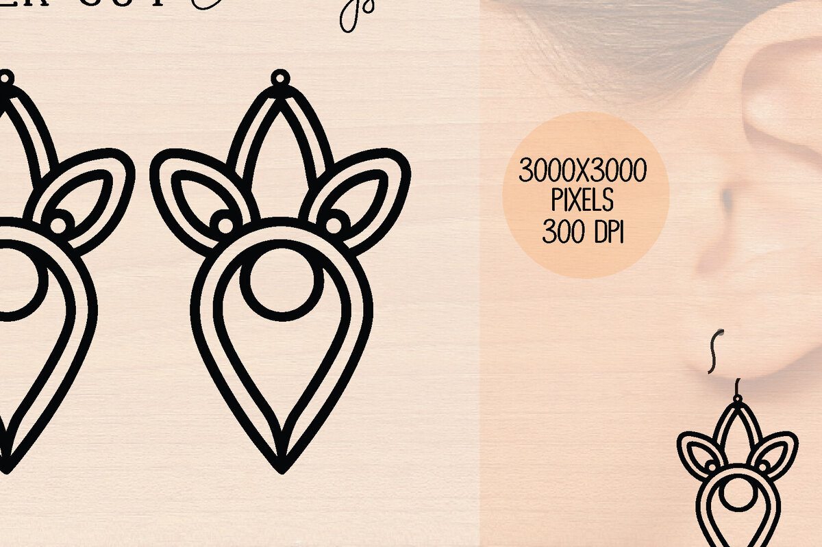 Σετ των 3 Intra απο ξύλο plywood 3mm-4mm πάχος – Ξύλινα σκουλαρίκια Unicorn Δίασταση  5x5 cm INTRAFABR-120601554