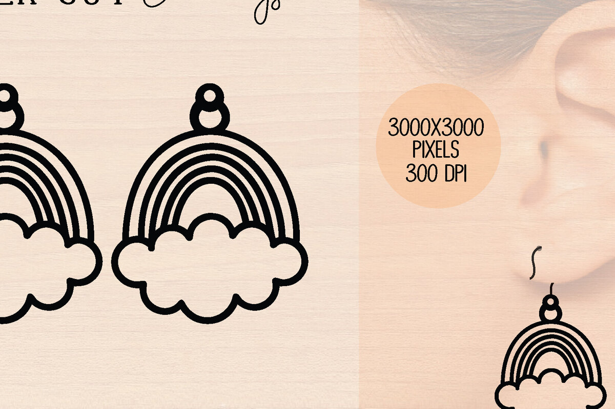 Σετ των 3 Intra απο ξύλο plywood 3mm-4mm πάχος – Ξύλινα σκουλαρίκια Unicorn Δίασταση  5x5 cm INTRAFABR-120600000