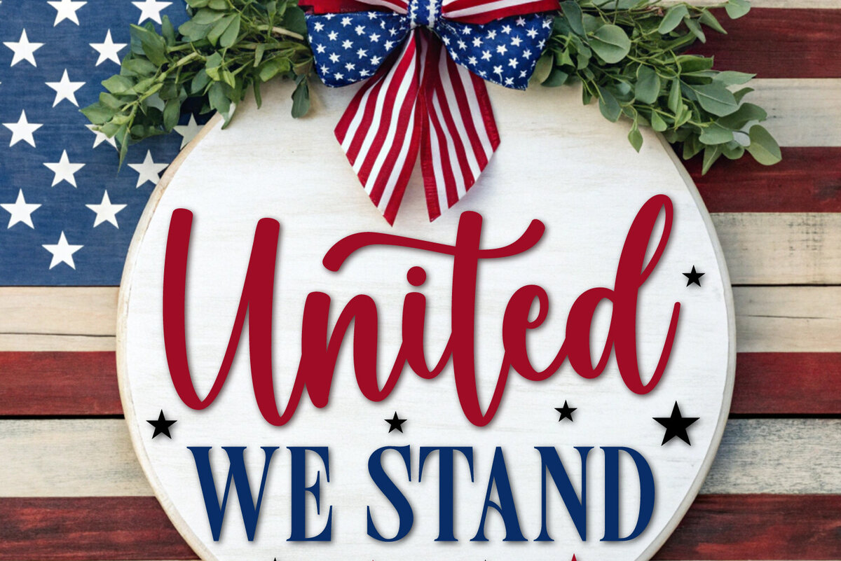 Intra απο ξύλο plywood 3mm-4mm πάχος – United We Stand – Perfect Door Sign Δίασταση  40x30 cm INTRAFABR-118425347