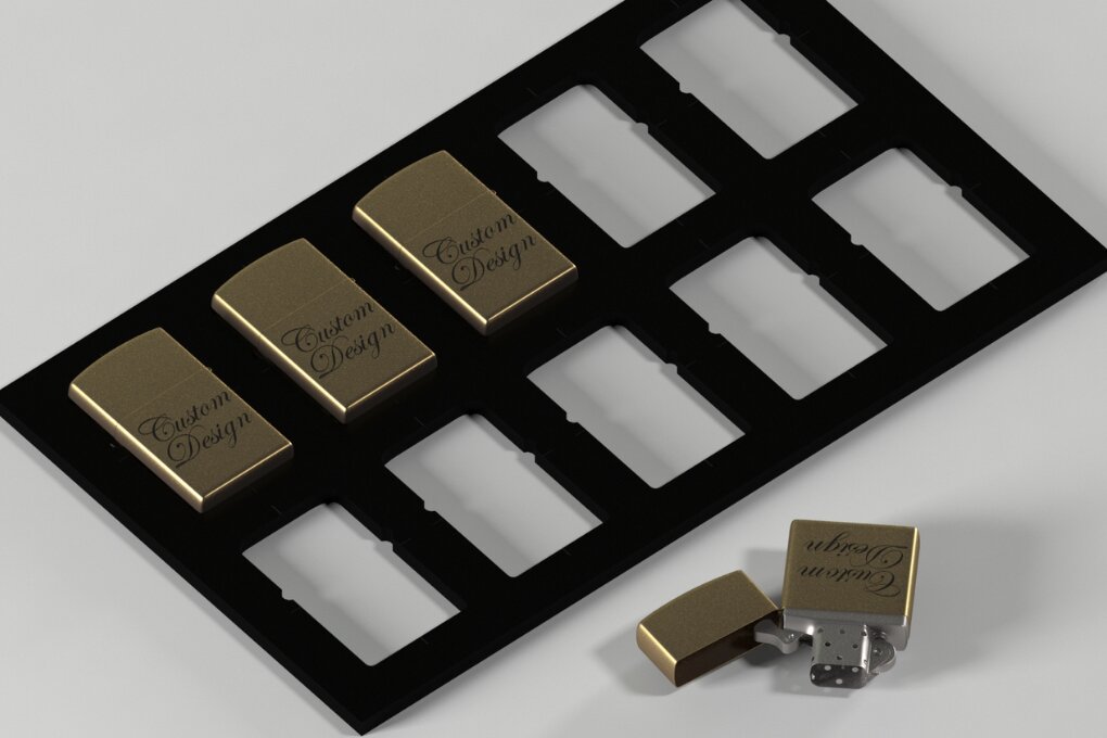 Σετ των 2 Intra απο ξύλο plywood 3mm-4mm πάχος – Universal Lighter Jig 147 Δίασταση  20x20 cm INTRAFABR-118153910